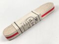 Spanien, Bündel Ordensband für die Bandspange zum Rot Kreuz Verdienstorden. Breite 15mm, in der originalen Banderole, laut dieser 10 Meter