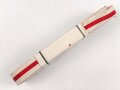 Spanien, Bündel Ordensband für die Bandspange zum Rot Kreuz Verdienstorden. Breite 15mm, in der originalen Banderole, laut dieser 10 Meter