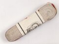 Spanien, Bündel Ordensband für die Bandspange zum Rot Kreuz Verdienstorden. Breite 15mm, in der originalen Banderole, laut dieser 10 Meter