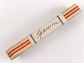 Spanien, Bündel Ordensband für die Bandspange zur Militärverdienstmedaille. Breite 15mm, in der originalen Banderole, laut dieser 10 Meter