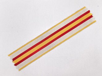 Spanien, Ordensband zur Militärverdienstmedaille . Breite 25mm, Länge 12cm