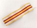 Spanien, Ordensband zur Militärverdienstmedaille . Breite 25mm, Länge 43cm