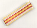 Spanien, Ordensband zur Militärverdienstmedaille . Breite 25mm, sie erhalten je 15cm abgeschnitten