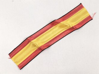 Spanien, Ordensband zur Medalla de la Campana 1936-1939. Breite 25mm, Länge 11,5cm