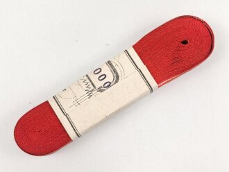 Finnland, Bündel Ordensband für die Bandspange zum Freiheitskreuz. Breite 15mm, in der originalen Banderole, laut dieser 10 Meter