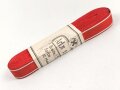 Finnland, Bündel Ordensband für die Bandspange zum Freiheitskreuz. Breite 15mm, in der originalen Banderole, laut dieser 10 Meter