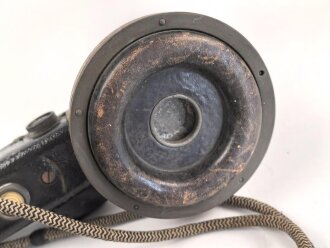 1.Weltkrieg, eiserner Armeefernsprecher  in gutem Gesamtzustand. Ungereinigtes Stück