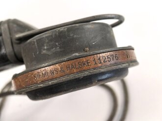 1.Weltkrieg, eiserner Armeefernsprecher  in gutem Gesamtzustand. Ungereinigtes Stück