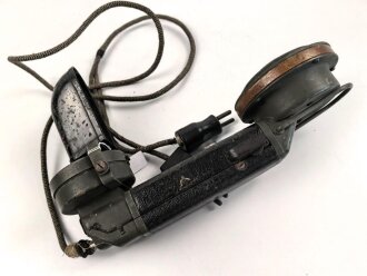 1.Weltkrieg, eiserner Armeefernsprecher  in gutem Gesamtzustand. Ungereinigtes Stück