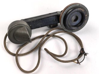 1.Weltkrieg, Handapparat zum Feldfernsprecher 16 Typ B, Guter Zustand, ungereinigt