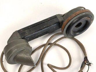 1.Weltkrieg, Handapparat zum Feldfernsprecher 16 Typ B, Guter Zustand, ungereinigt