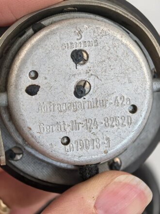 Abfragegarnitur 42 der Luftwaffe, Ln 19013, Funktion nicht geprüft