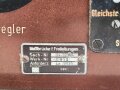 Messbrücke für Freileitungen, Ln 19020. Originallack, Deckel zugehörig, Funktion nicht geprüft