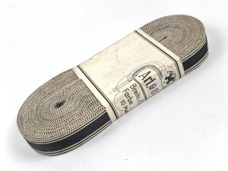 Ordensband für die Bandspange zum Treuekreuz Freikorps von Neufville , Breite 15mm, in der originalen Banderole, laut dieser 10 Meter