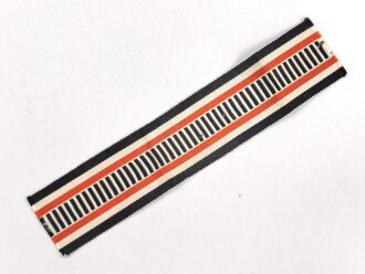 Ordensband zum Kriegsehrenkreuz mit Schwertern Ehrenbund Deutscher Weltkriegsteilnehmer e.V.. Breite 30mm, Länge 14cm