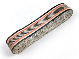 Ordensband zum Kriegsehrenkreuz mit Schwertern Ehrenbund Deutscher Weltkriegsteilnehmer e.V.. Breite 25mm, sie erhalten je 15cm von der Rolle abgeschnitten