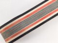 Ordensband zum Kriegsehrenkreuz mit Schwertern Ehrenbund Deutscher Weltkriegsteilnehmer e.V.. Breite 25mm, sie erhalten je 15cm von der Rolle abgeschnitten