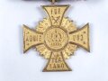 Bayern, Mitgliedsabzeichen Verein ehemaliger Angehöriger im Infanterie Regiment 15. Das Band ist auf einem Stück neuzeitlichen Karton befestigt