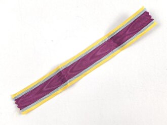 Mecklenburg Schwerin, Ordensband zum Hausorden der Wendischen Krone. Breite 25mm, Länge 18cm