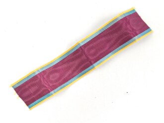 Mecklenburg Schwerin, Ordensband zum Hausorden der Wendischen Krone. Breite 25mm, Länge 18cm