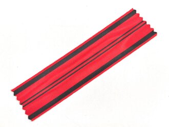 Württemberg, Ordensband für die silberne Verdienstmedaille. Breite 35mm, Länge 14cm