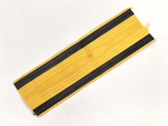 Württemberg,  Ordensband  zur Militärverdienstmedaille. Breite 35mm, Länge 11cm