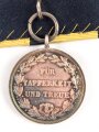 Württemberg Silberne Militärverdienstmedaille König Wilhelm II. 1892 - 1918, an Einzelspange