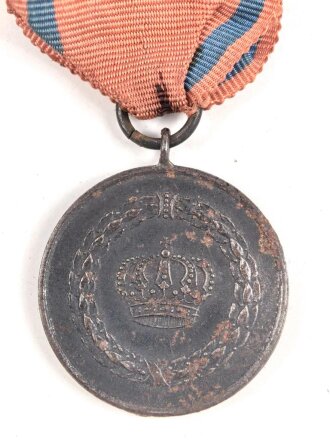Württemberg Dienstauszeichnung Medaille für IX Dienstjahre, am Band