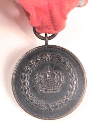 Württemberg Dienstauszeichnung Medaille für IX Dienstjahre, am Band
