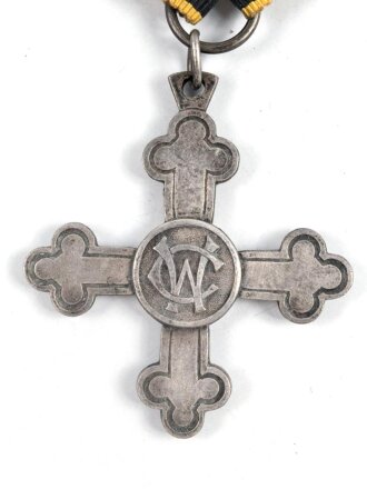 Württemberg, Charlottenkreuz 1916 in Silber am Band