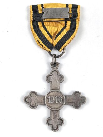 Württemberg, Charlottenkreuz 1916 in Silber am Band