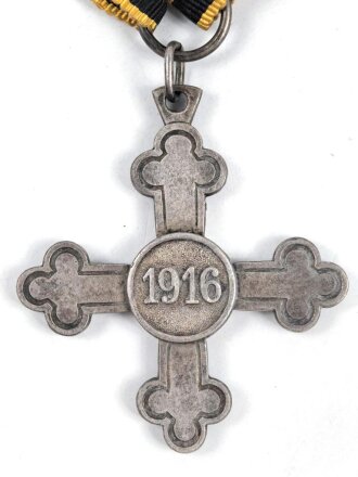 Württemberg, Charlottenkreuz 1916 in Silber am Band