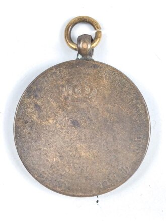 Preussen, Kriegsdenkmünze 1814, stark getragen