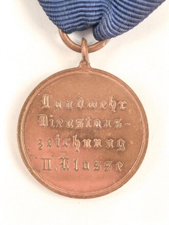 Preussen, Landwehr Dienstauszeichnung 2.Klasse 1913, am Band
