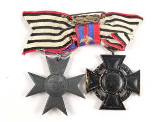 Oldenburg / Preussen, Ordenspange Friedrich August Kreuz / Kreuz für Kriegshilfsdienst