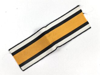 Preussen, Ordensband zur Kriegsdenkmünze 1813 1814 1815. Breite 35mm, Länge 11cm, Fertigung aus den 1930iger Jahren