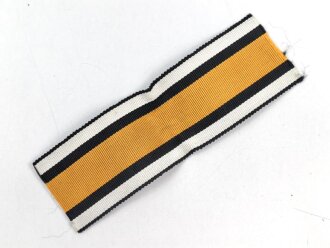 Preussen, Ordensband zur Kriegsdenkmünze 1813 1814 1815. Breite 35mm, Länge 11cm, Fertigung aus den 1930iger Jahren