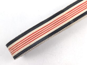 Preussen, Ordensband zur Bandspange der Kolonial Denkmünze 1912. Breite 15mm, sie erhalten je 10cm von der Rolle abgeschnitten