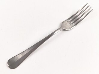 Gabel von der Kriegsmarine, datiert 1942, Metall, Gesamtlänge ca. 21 cm