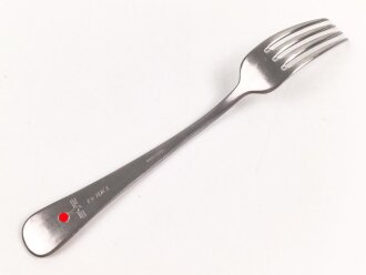 Gabel von der Kriegsmarine, datiert 1942, Metall, Gesamtlänge ca. 21 cm