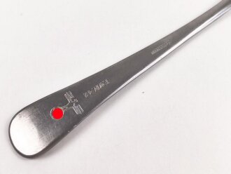Gabel von der Kriegsmarine, datiert 1942, Metall, Gesamtlänge ca. 21 cm