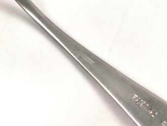 Gabel von der Kriegsmarine, datiert 1942, Metall, Gesamtlänge ca. 21 cm