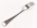 Gabel von der Kriegsmarine, datiert 1942, Metall, Gesamtlänge ca. 21 cm