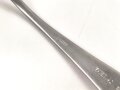 Gabel von der Kriegsmarine, datiert 1942, Metall, Gesamtlänge ca. 21 cm