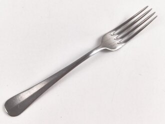 Gabel von der Kriegsmarine, datiert 1942, Metall, Gesamtlänge ca. 21 cm