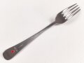 Gabel von der Kriegsmarine, datiert 1942, Metall, Gesamtlänge ca. 21 cm