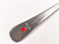 Gabel von der Kriegsmarine, datiert 1942, Metall, Gesamtlänge ca. 21 cm