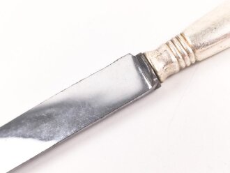 Messer Offizierskasino Truppenübungsplatz Heuberg (O.H.Heuberg = Ortshauptverband Heuberg), an der Spitze angerostet