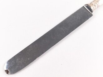 Messer Offizierskasino Truppenübungsplatz Heuberg (O.H.Heuberg = Ortshauptverband Heuberg), an der Soitze leicht angerostet