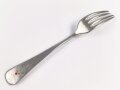 Gabel von der Wehrmacht aus Aluminium, datiert 1941, Gesamtlänge ca. 21 cm